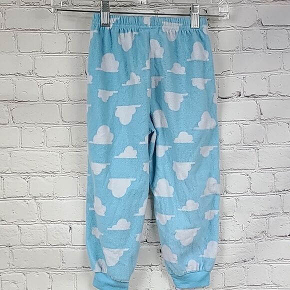 Toy Story Boys 4T Blue Fleece Pajama Long Sleeve Pant PJs Toddler 2pc Sleep Set - Picture 7 of 7